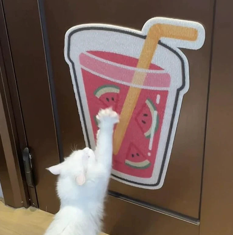 Space-Saving Wall Cat Scratcher – Fun Drink Design